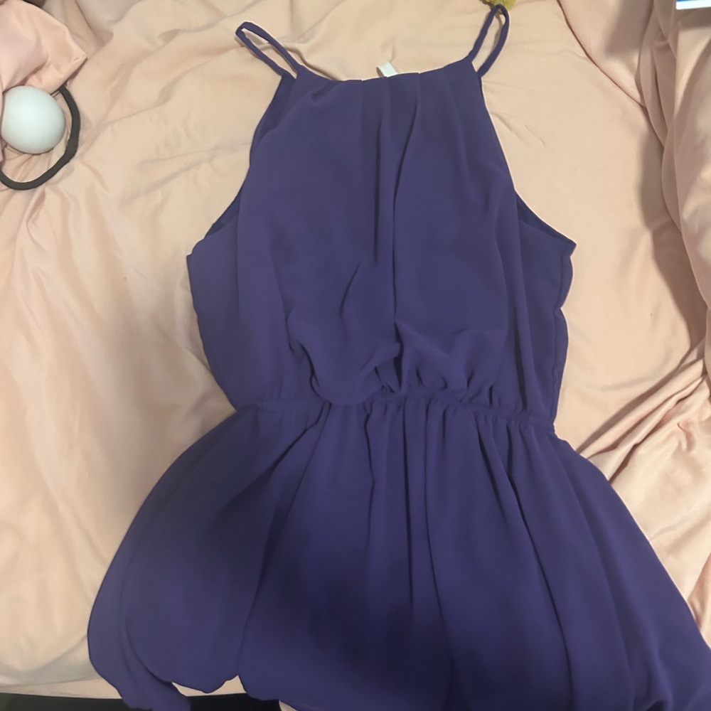 Purple Sleeveless Dress